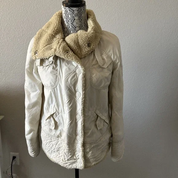 Marc Jacobs Jackets Coats Marc Jacobs Cream Nylon Jacket